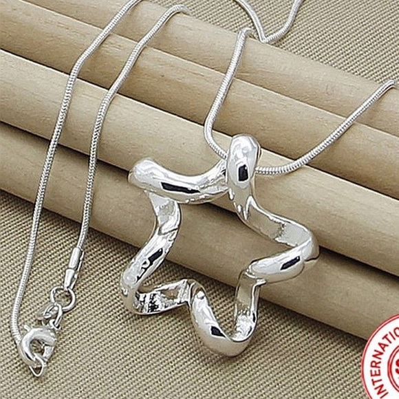 NEW!!! 925 Sterling Silver Starfish Necklace!!! - Picture 11 of 16